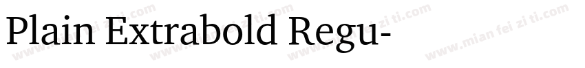 Plain Extrabold Regu字体转换